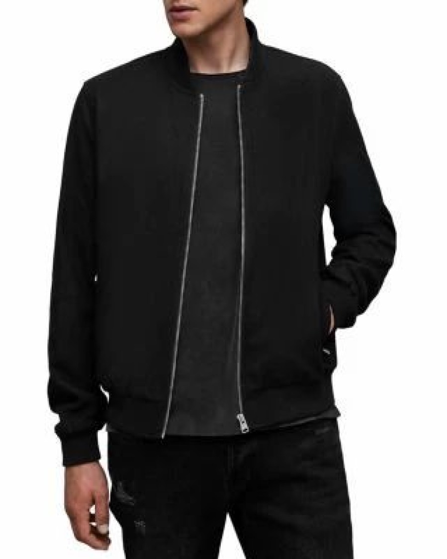 Men * | Bardsley Bomber Jacket Allsaints Black