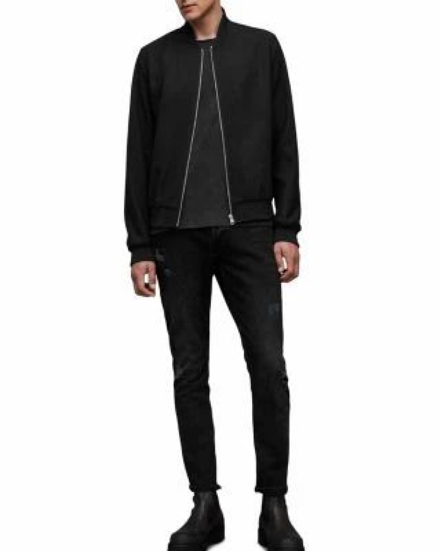 Men * | Bardsley Bomber Jacket Allsaints Black