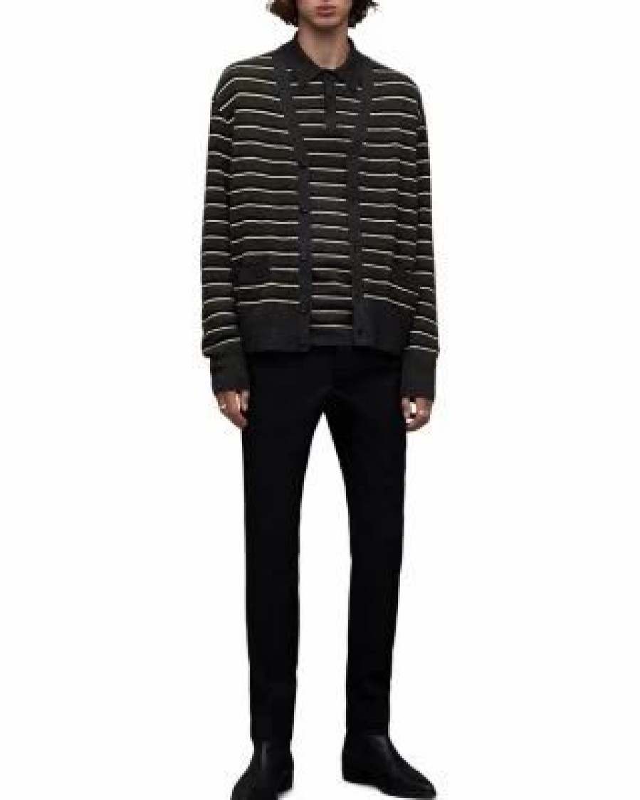 Men * | Stafford Cardigan Allsaints Black