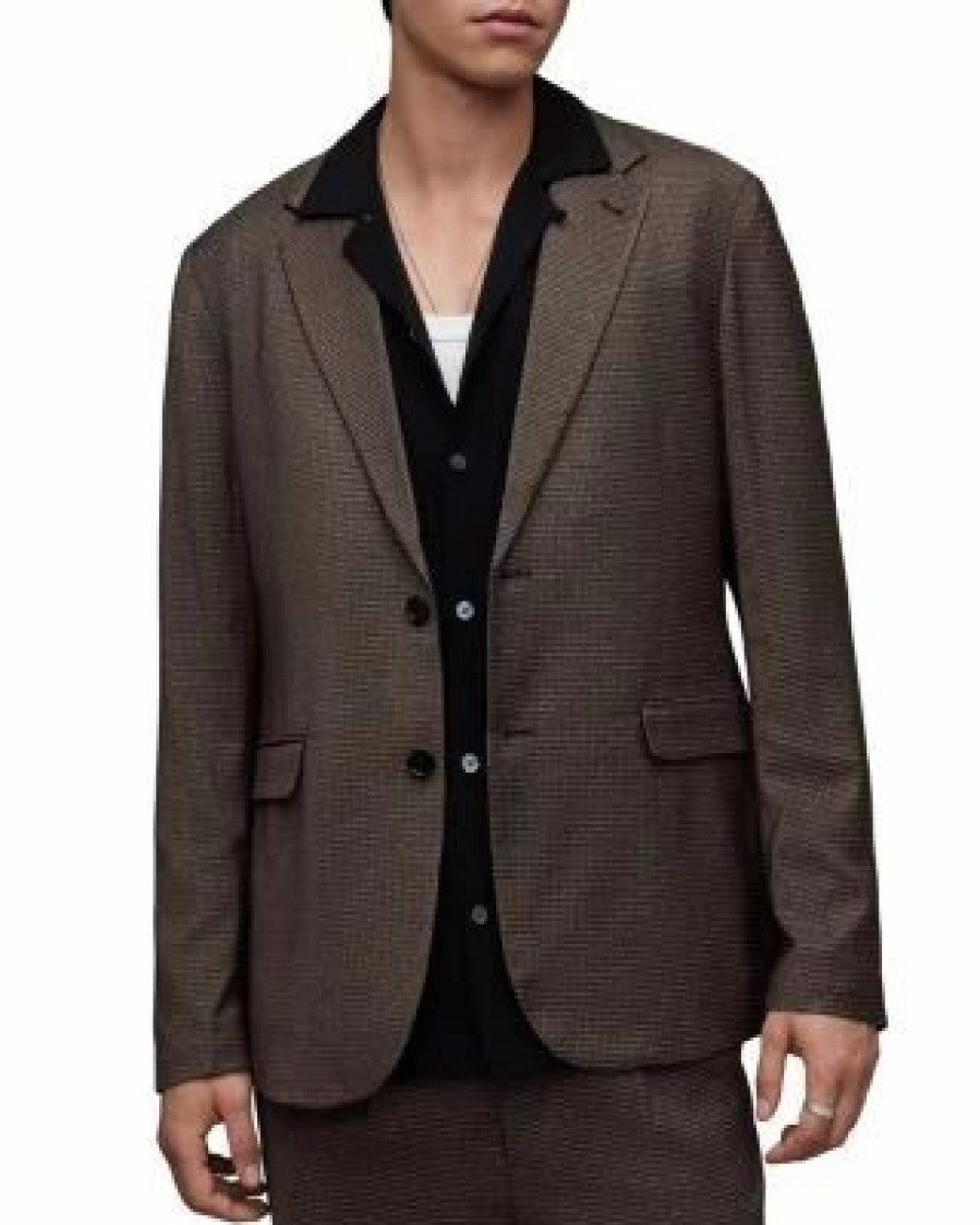 Men * | Lowdes Regular Fit Suit Jacket Allsaints Gray