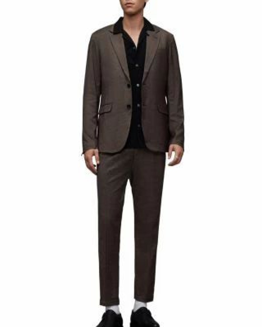 Men * | Lowdes Regular Fit Suit Jacket Allsaints Gray