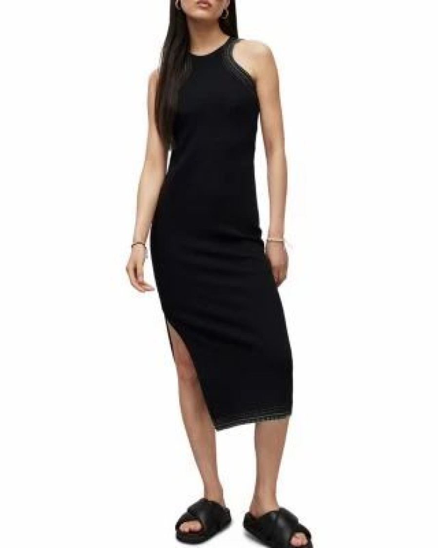 Women * | Mako Crochet Midi Dress Allsaints