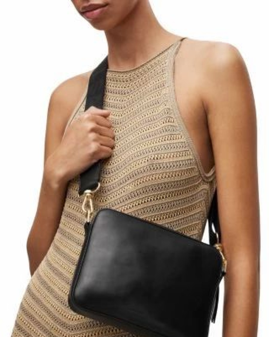 Accessory * | Lucille Medium Crossbody Allsaints Black