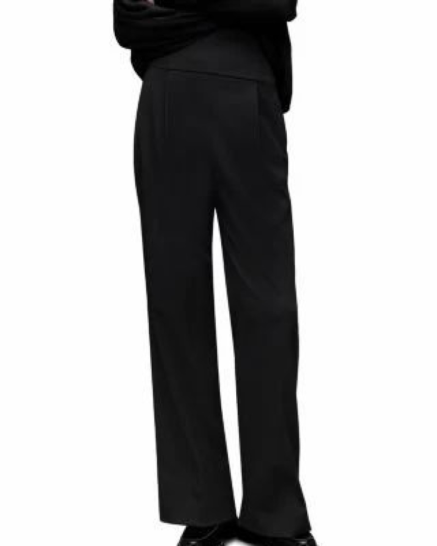 Women * | Comet Trousers Allsaints Black