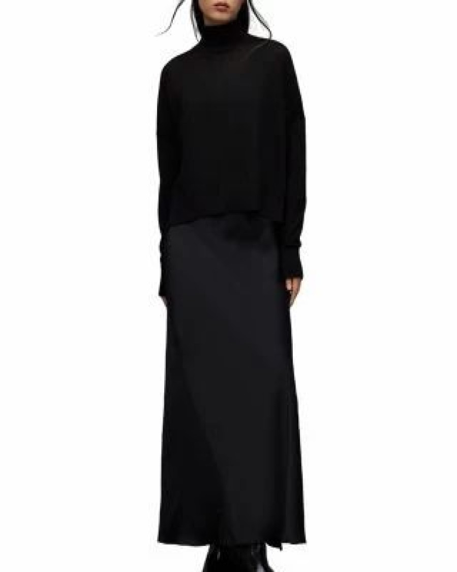 Women * | Amos Mercer 2-In-1 Maxi Dress Allsaints Black