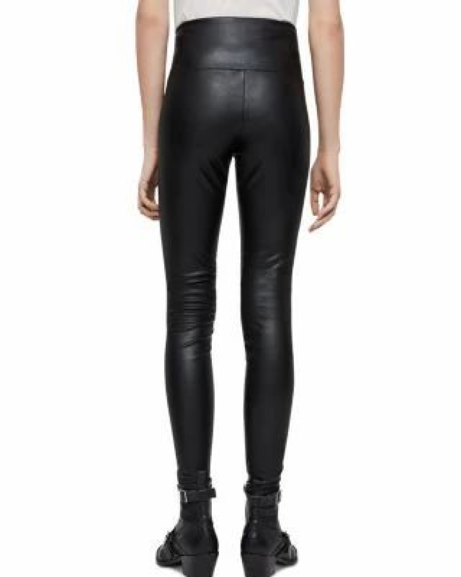 Women * | Cora Faux Leather Leggings Allsaints Black