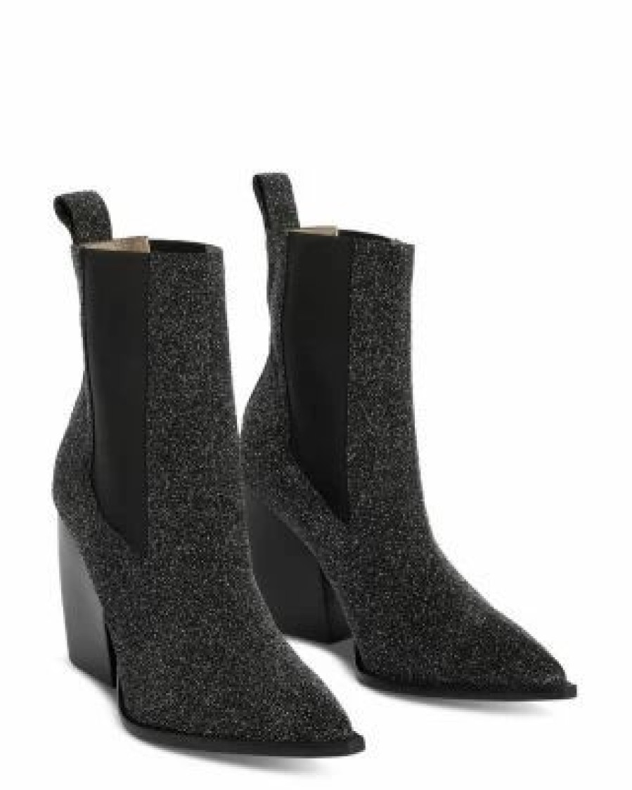 Shoes * | Women'S Ria Sparkle Pull On High Heel Chelsea Boots Allsaints