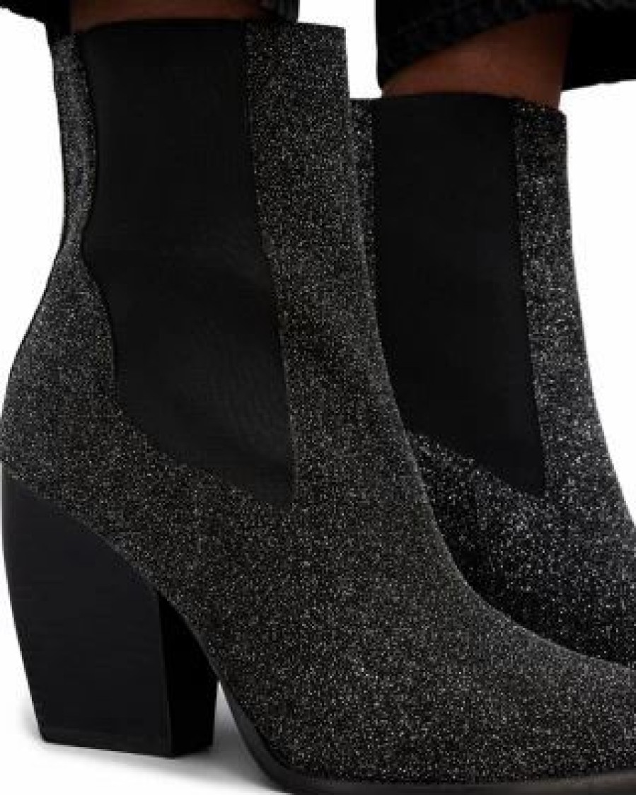 Shoes * | Women'S Ria Sparkle Pull On High Heel Chelsea Boots Allsaints