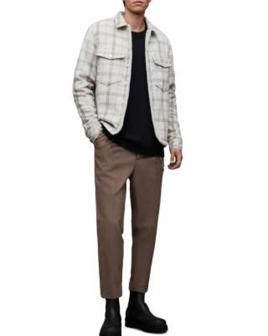 Men * | Vedder Jacket Allsaints Ivory/Cream