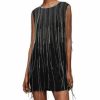 Women * | Ilia Diamante Dress Allsaints Black