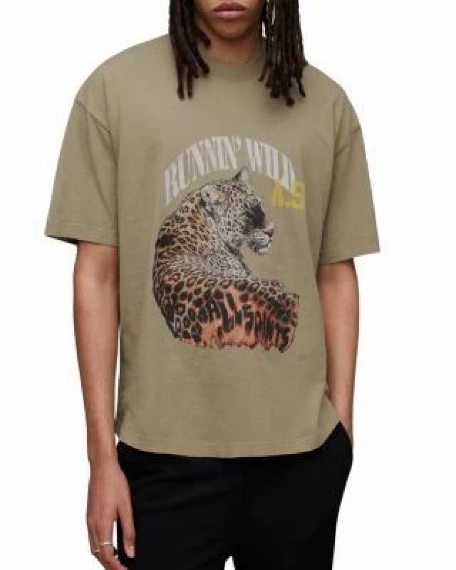 Men * | Species Oversized Graphic Tee Allsaints