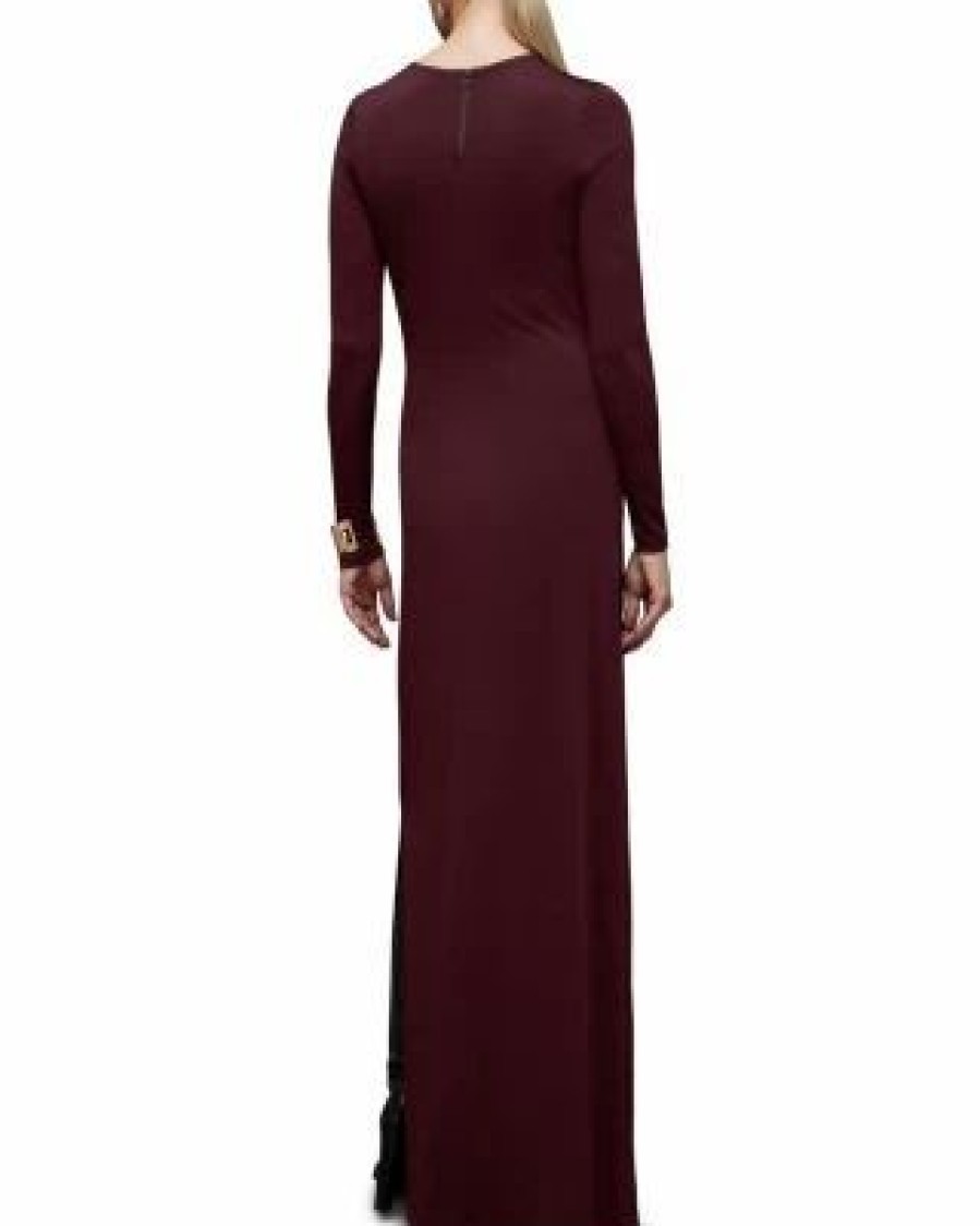 Women * | Katlyn Long Sleeve Maxi Dress Allsaints Purple