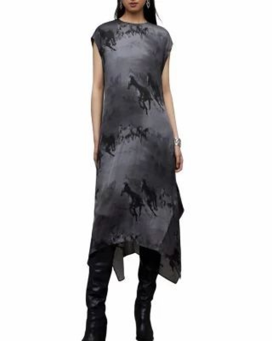 Women * | Gian Dionne Dress Allsaints Gray