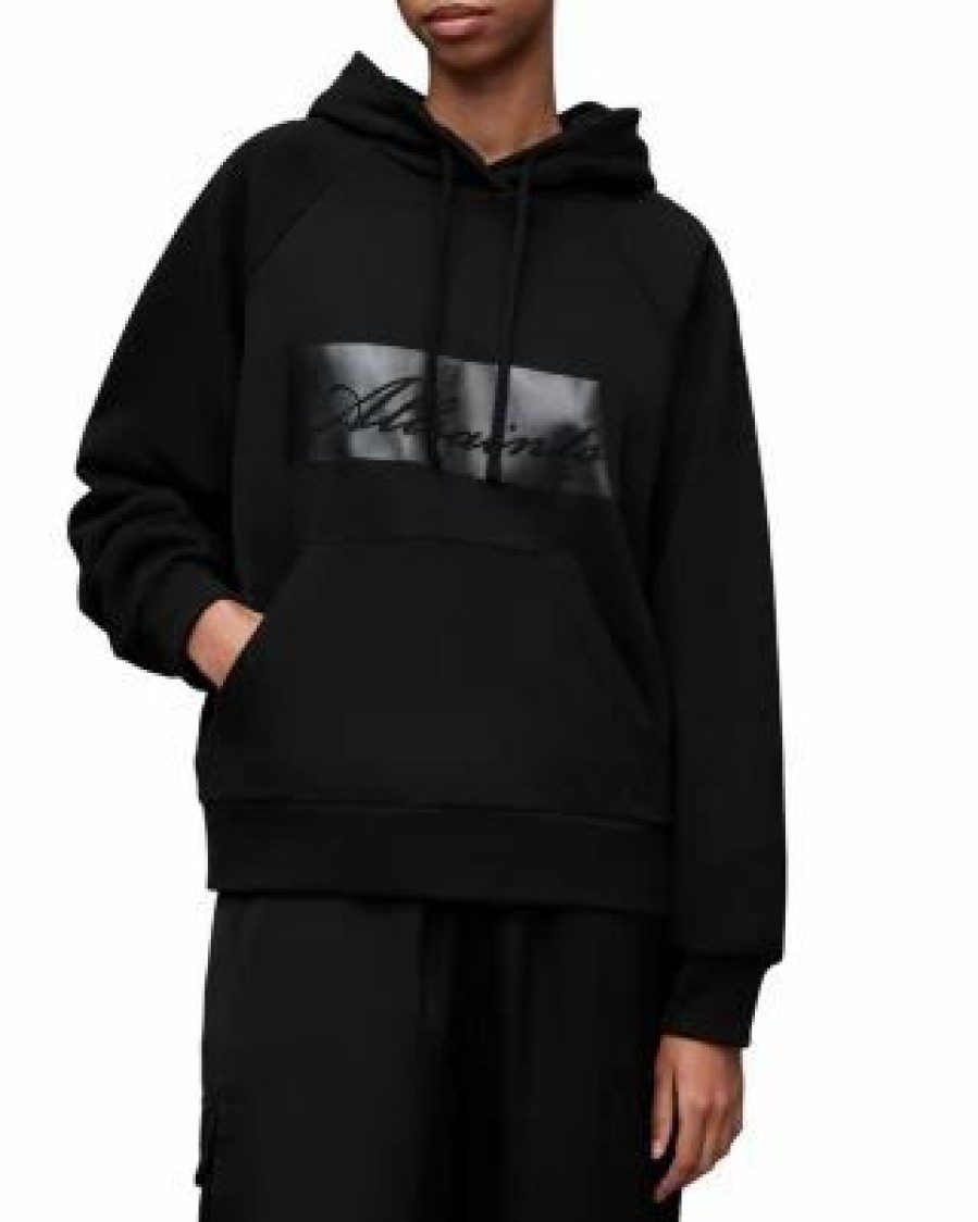 Women * | Elle Talon Hoodie Allsaints Black