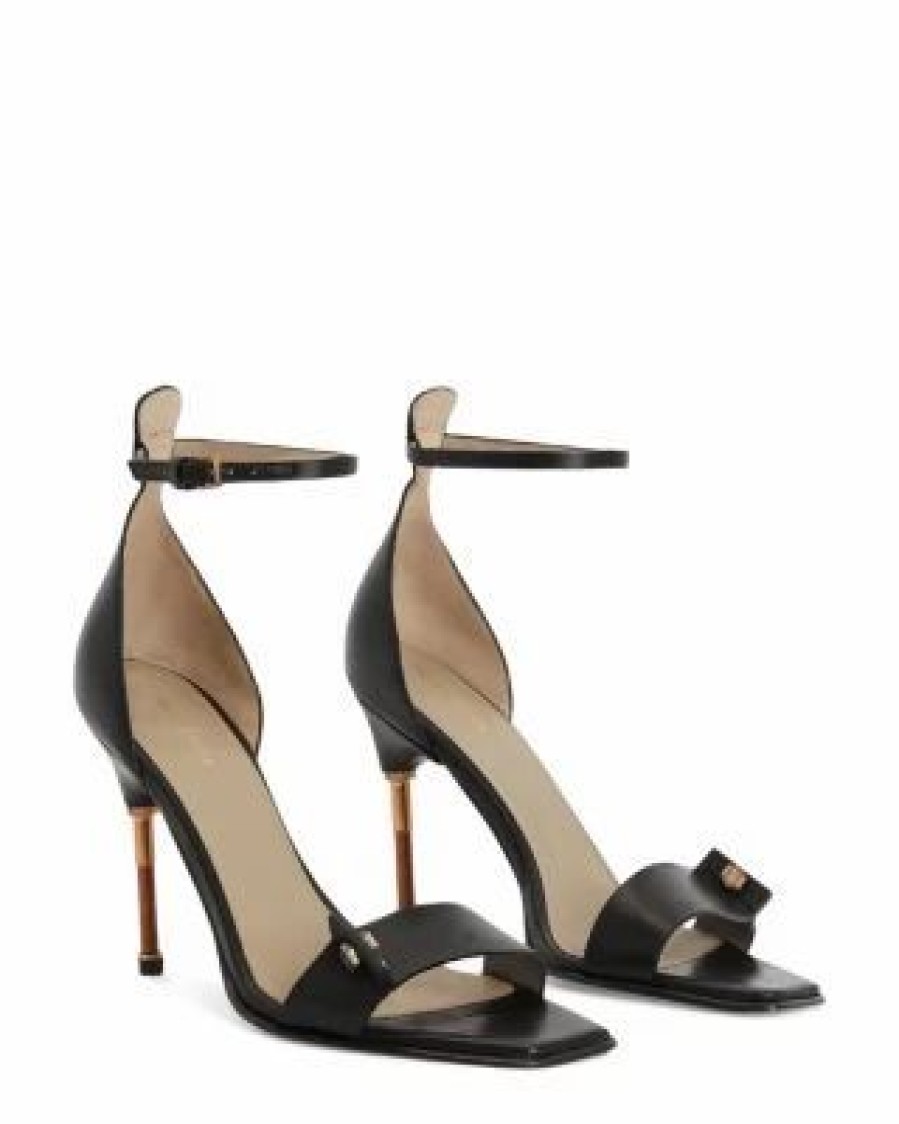 Shoes * | Women'S Betty Square Toe Bolt Style High Heel Sandals Allsaints