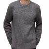 Men * | Nebula Relaxed Fit Crewneck Sweater Allsaints Gray