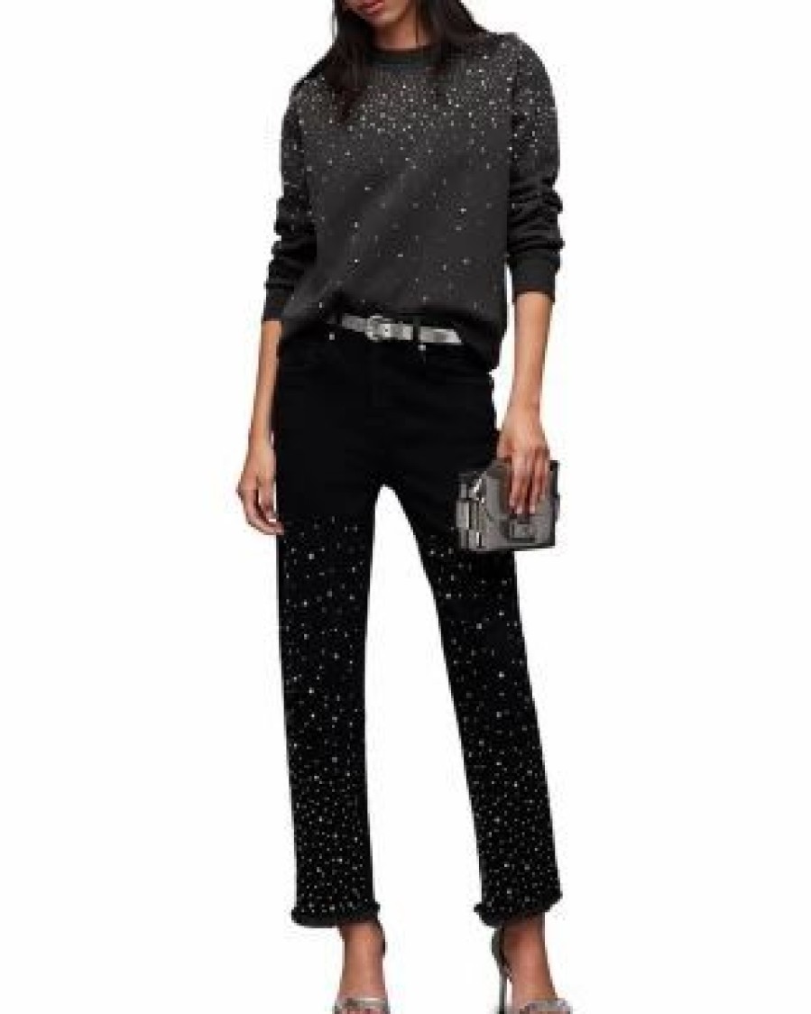 Women * | Pippa Scatter Sweatshirt Allsaints Black