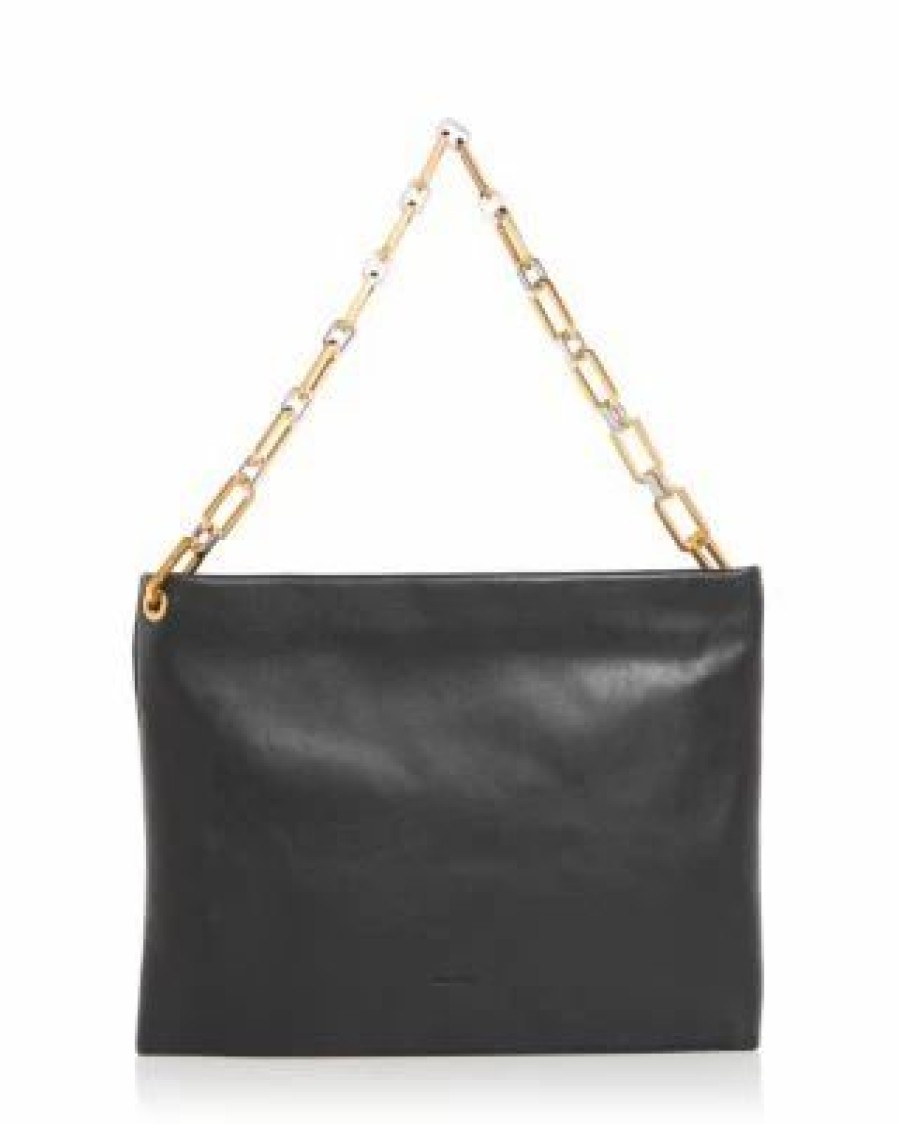 Accessory * | Bettina Leather Shoulder Bag Allsaints Black