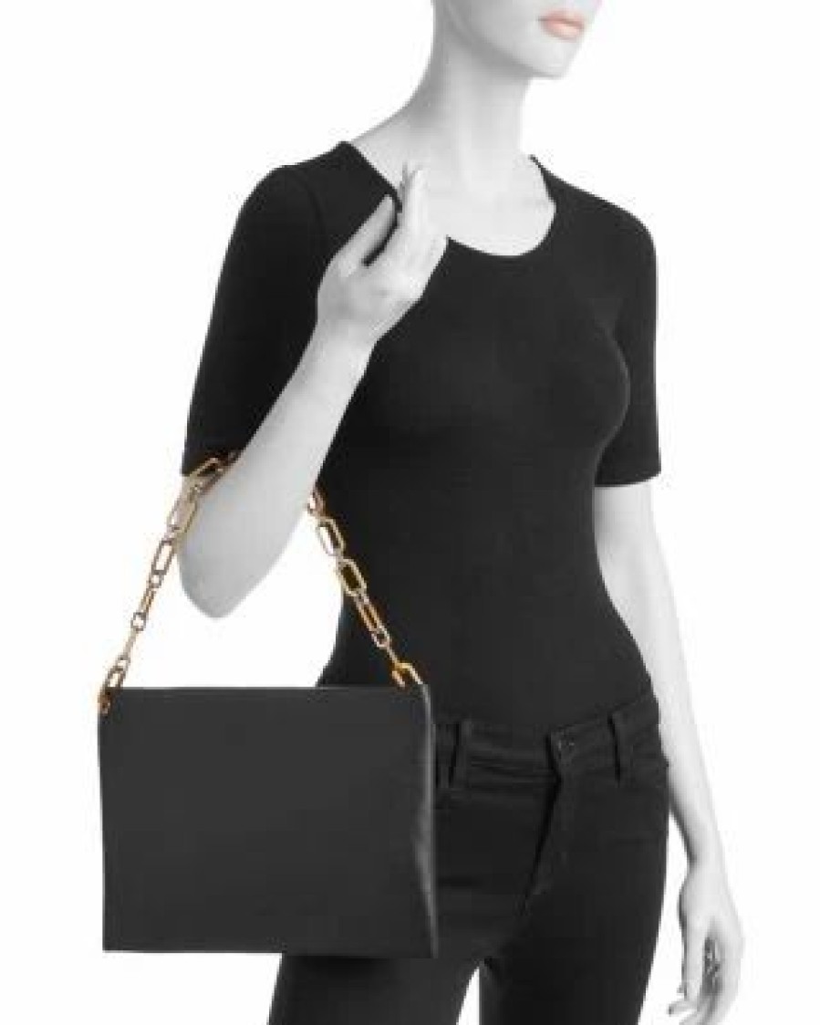 Accessory * | Bettina Leather Shoulder Bag Allsaints Black