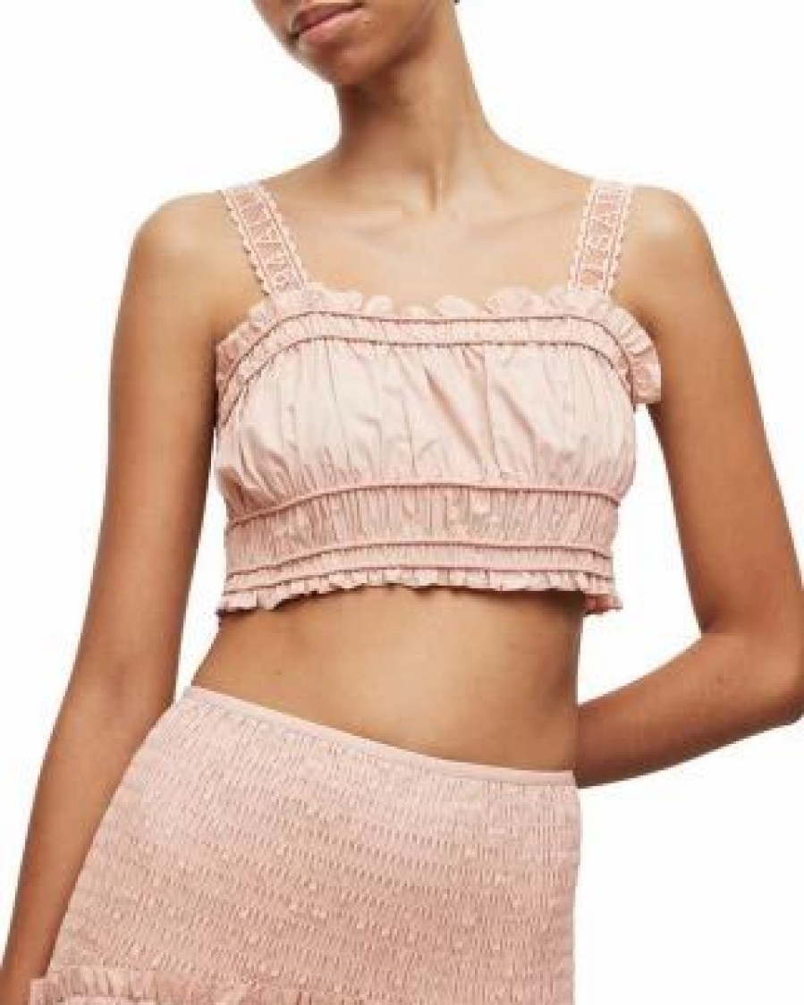 Women * | Alex Crop Top Allsaints Pink