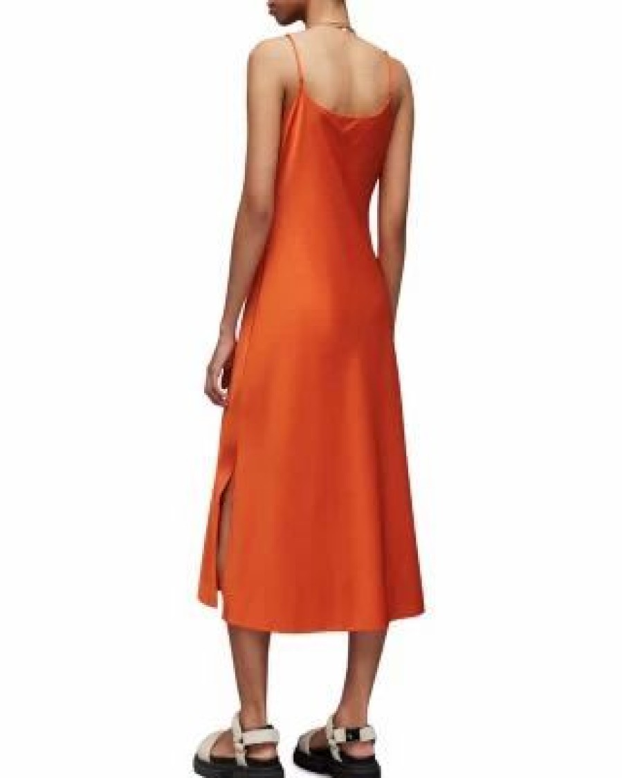 Women * | Hadley Midi Dress Allsaints Orange