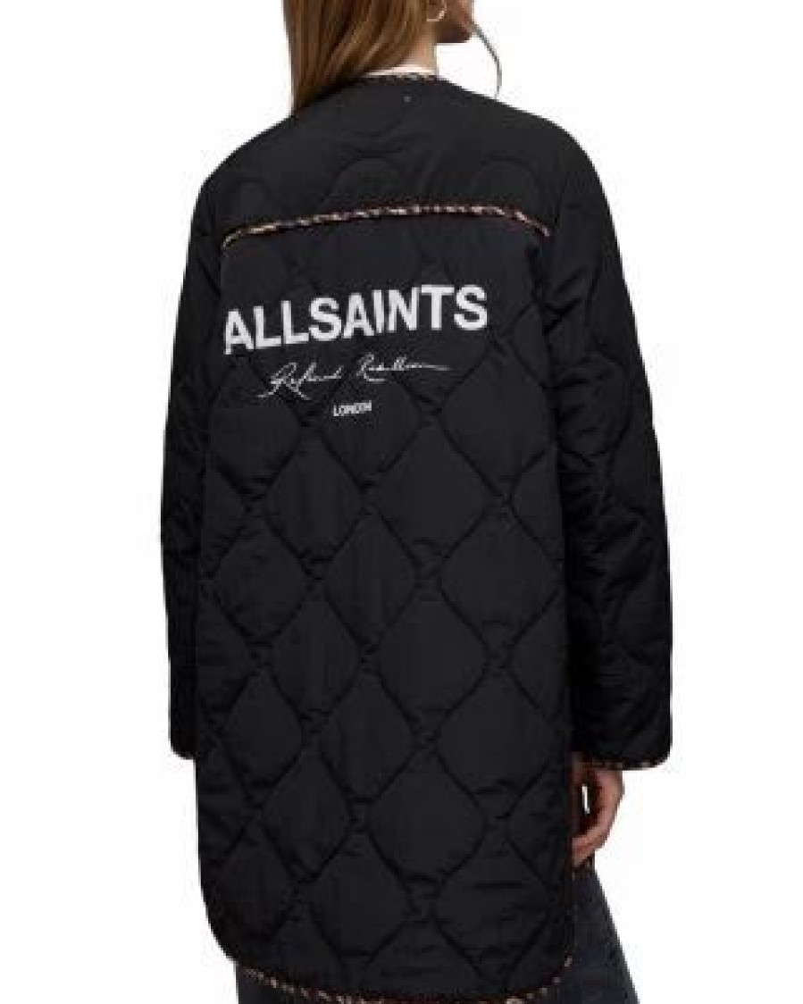 Women * | Phyllis Leppo Reversible Liner Jacket Allsaints Brown