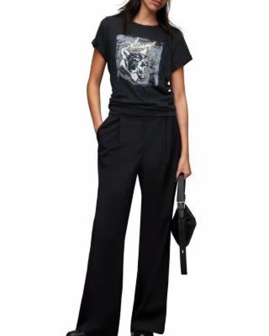 Women * | Panthere Anna Tee Allsaints Black