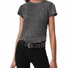 Women * | Anna Cotton Tee Allsaints Black