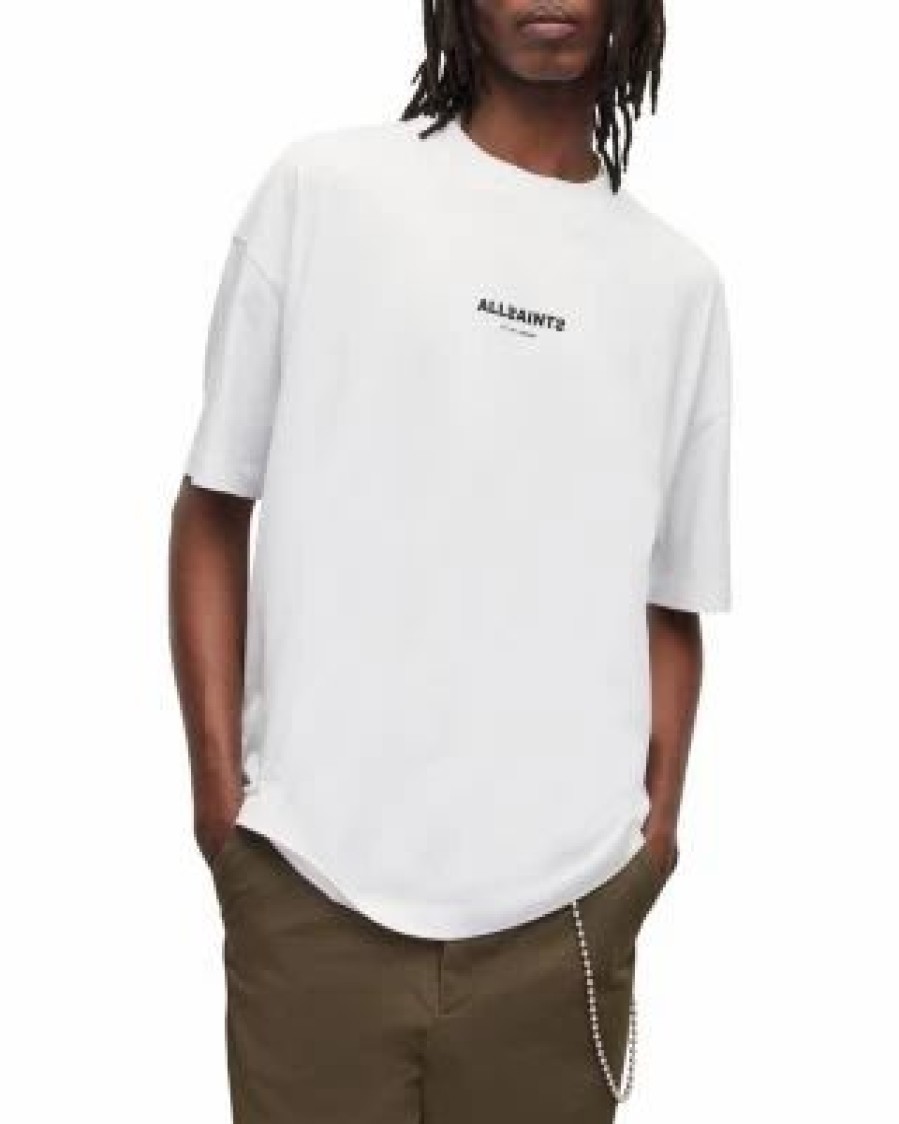 Men * | Subverse Organic Cotton Logo Graphic Tee Allsaints White