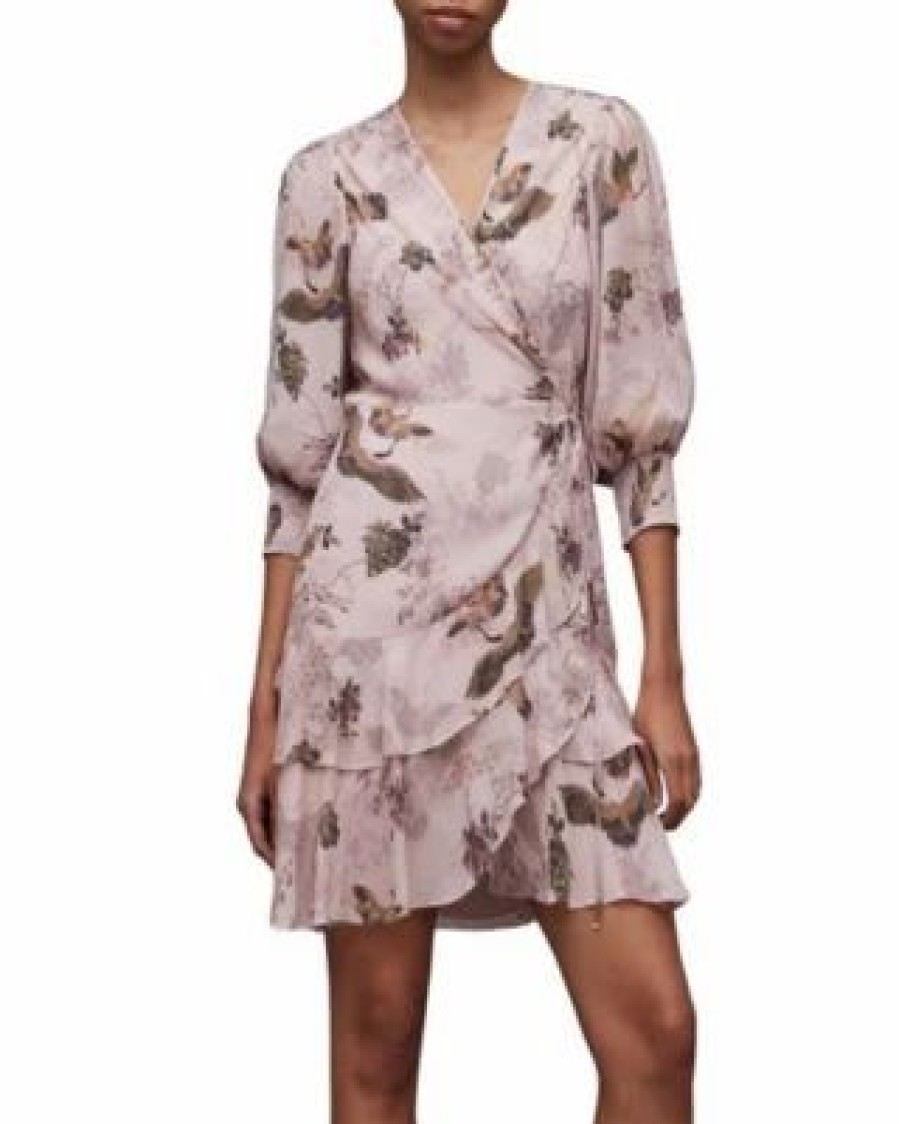 Women * | Ari Peggy Dress Allsaints Pink