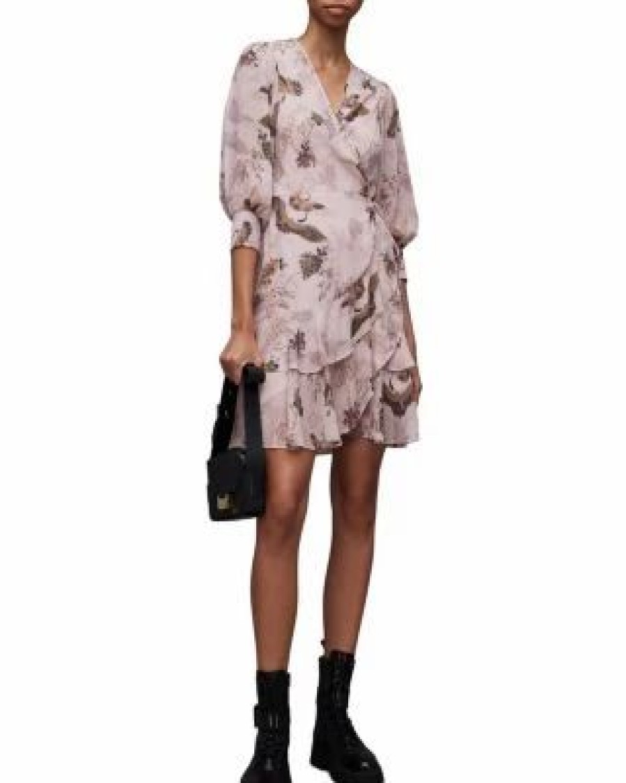 Women * | Ari Peggy Dress Allsaints Pink