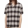 Men * | Bernat Short Sleeve Button Front Shirt Allsaints Gray