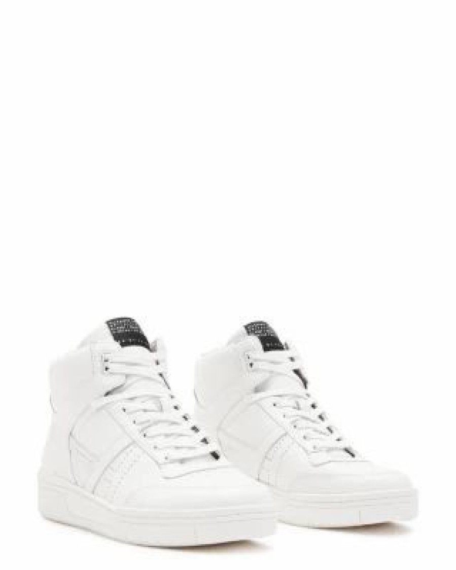 Shoes * | Women'S Pro High Top Sneakers Allsaints White