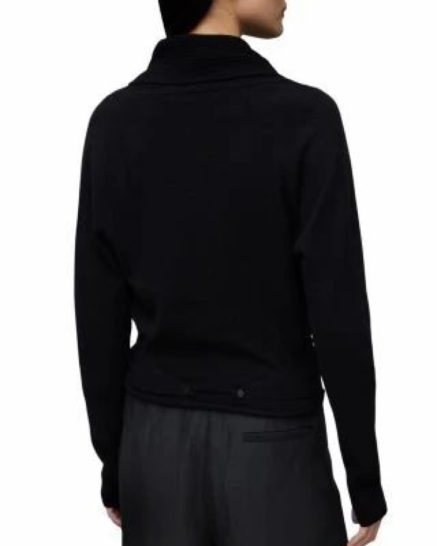 Women * | Pirate Ribbed Cashmere & Wool Cardigan Allsaints