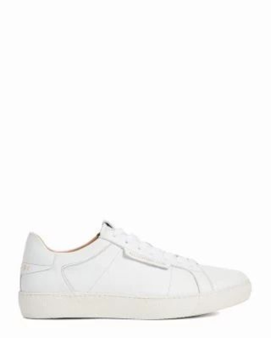 Shoes * | Women'S Sheer Logo Tab Trainer Sneakers Allsaints White