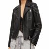 Women * | Leoni Biker Jacket Allsaints Black