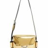 Accessory * | Frankie Metallic Convertible Crossbody Allsaints Gold