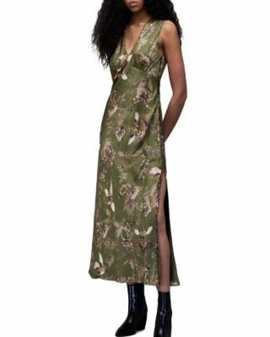 Women * | Karla Peggy Dress Allsaints Green