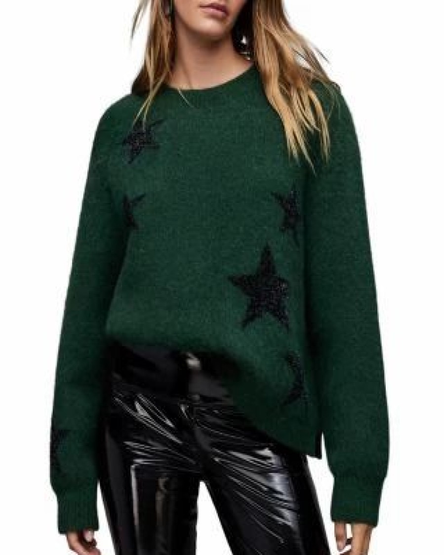 Women * | Star Tinsel Jumper Allsaints Green