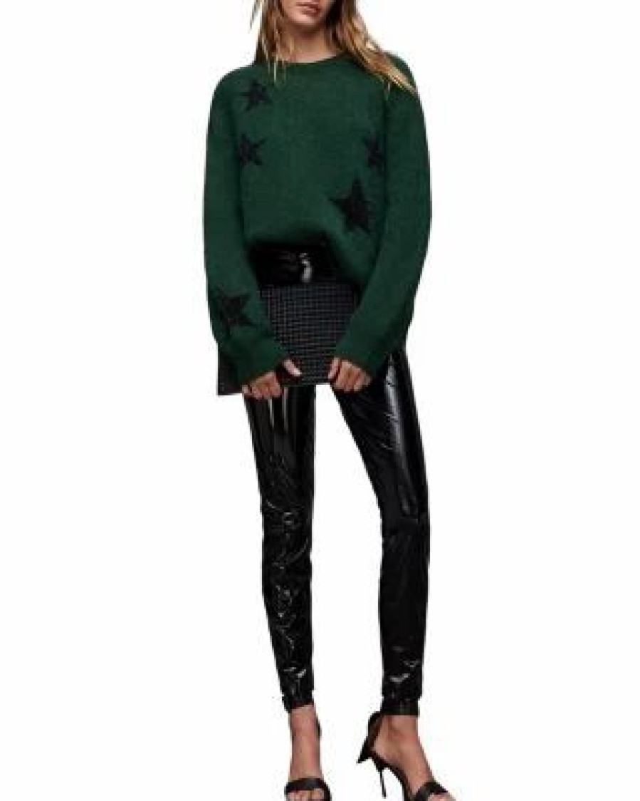 Women * | Star Tinsel Jumper Allsaints Green