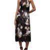 Women * | Alula Mars Printed Lace Trim Sleeveless Dress Allsaints Gray